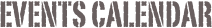 Events calendar